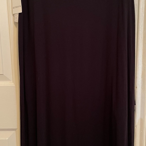 NWTs Liz Claiborne black maxi skirt size large classic piece to own - Picture 4 of 4